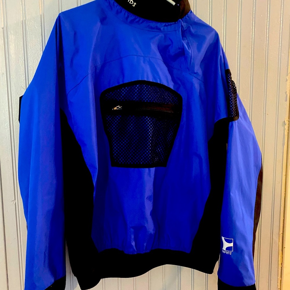 2 Piece  Waterproof Blue @ Black Jacket and Black Columbia pants waterproof pant